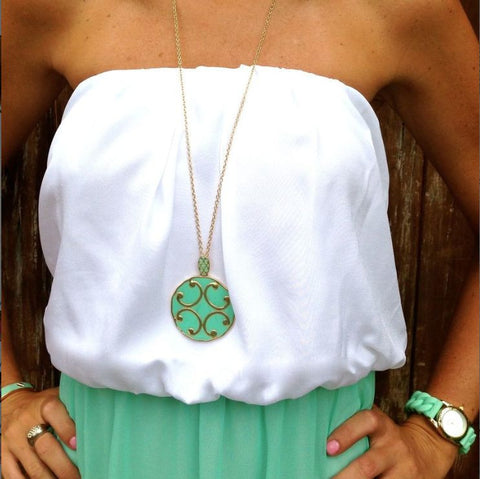 Mint Tory Necklace