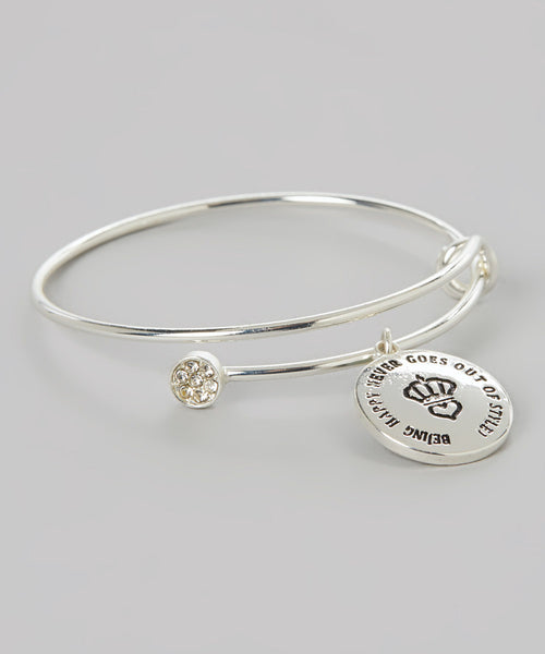 Being Happy Never Goes out of Style Bangle
