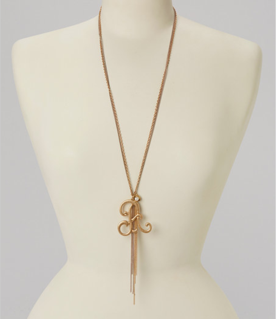 Tassel Me Initial Necklace