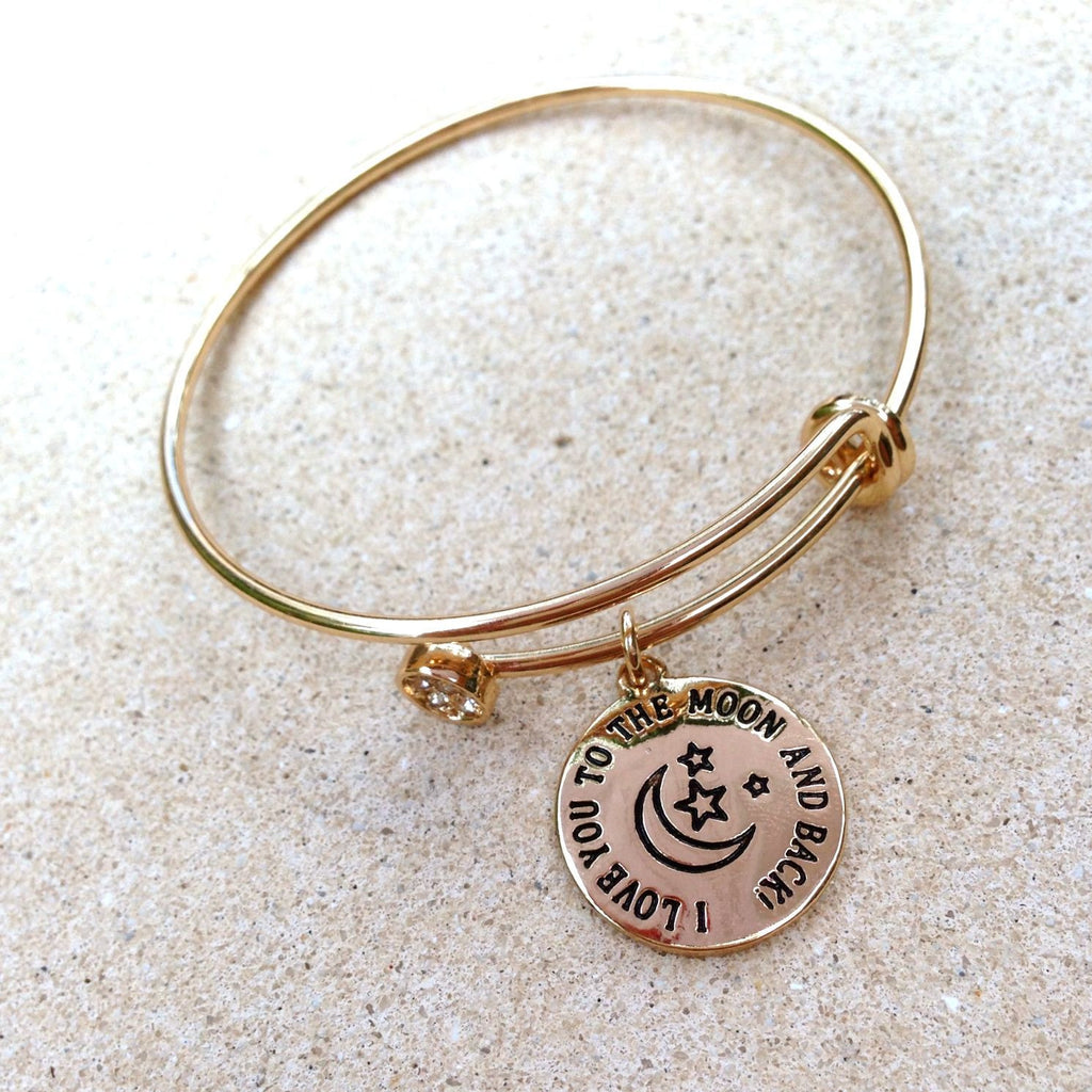 I Love You to the Moon And Back Bangle