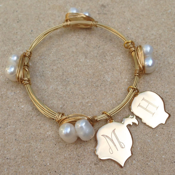 Pretty in Pearls Silhouette Bangle