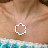 Jordann Jewelry Acrylic Magnolia Necklace