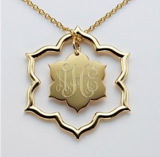Jordann Jewelry Magnolia Open Pendant Necklace
