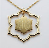 Jordann Jewelry Magnolia Open Pendant Necklace